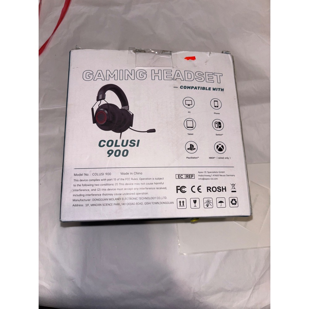 COLUSI 900 Gaming Headset for PC, PlayStation, Nintendo Switch - Wired